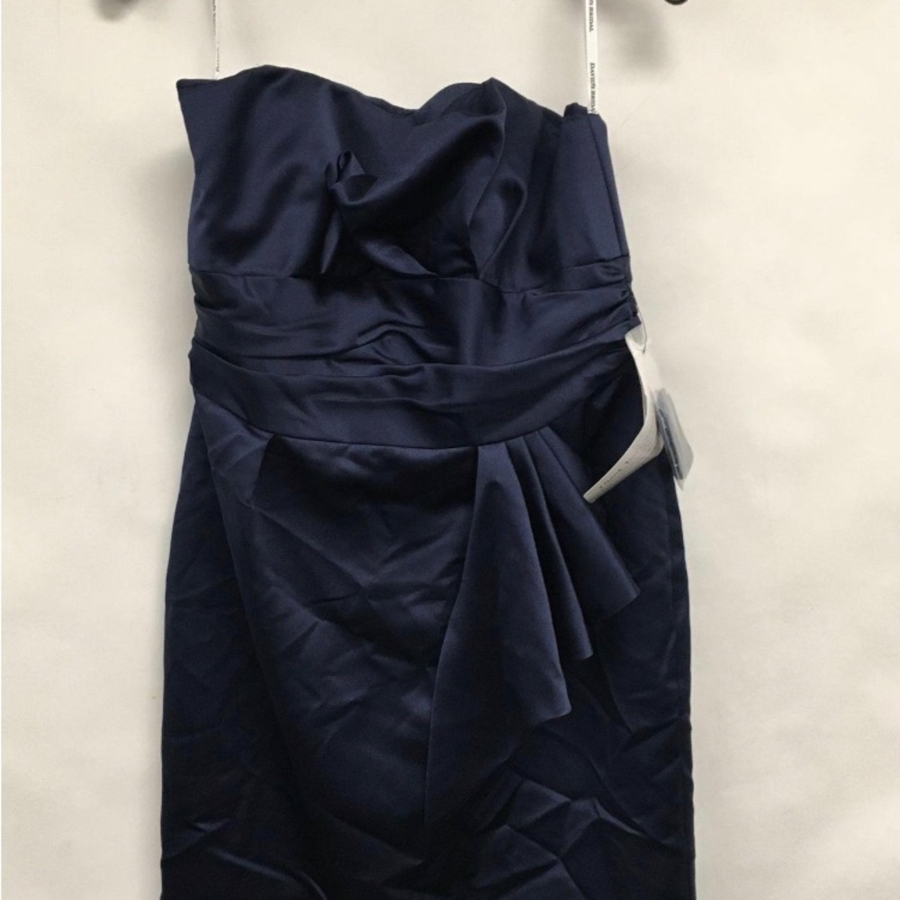 NWT David’s Navy Sleeveless Cocktail Dress